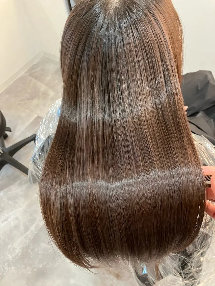 ロング カラー ヘアアレンジ キッズ カット 縮毛矯正 トリートメント 横浜関内髪質改善 re:Magoのヘアスタイル