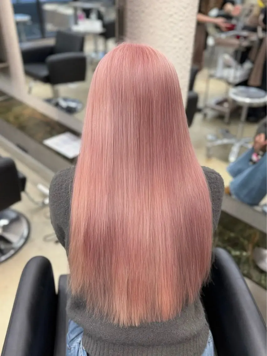 《ミニモ限定》ピンクカラー🎀 通常13500円→8000円✨ トリートメント無料🫧の写真