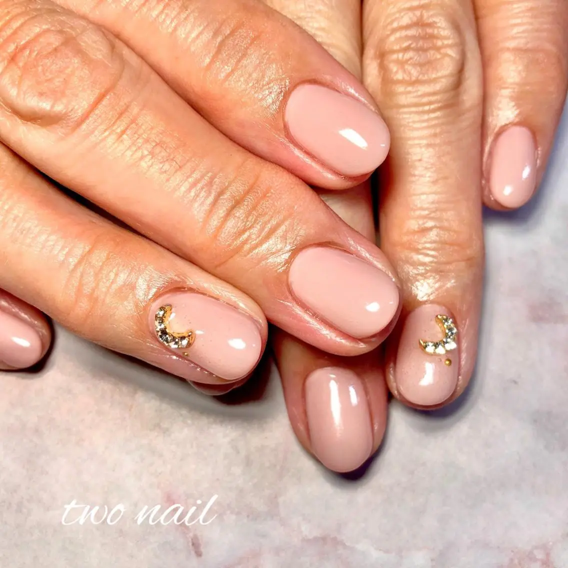 ネイル フットネイル ハート マットネイル ピンク ハンドネイル two nailのネイルデザイン