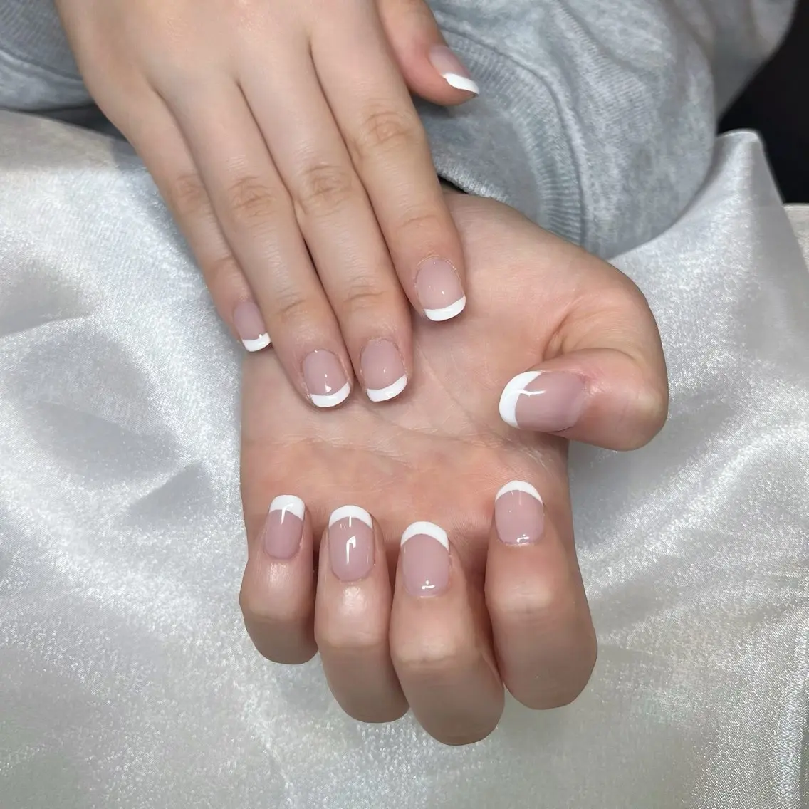 ネイル アートネイル フレンチネイル ワンカラーネイル KOKONA 🎀のネイルデザイン