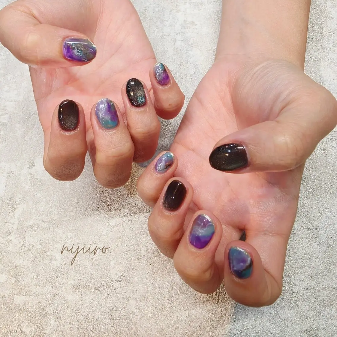 ネイル ハンドネイル nijiiro🌈 サトウのネイルデザイン