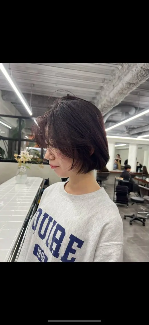 ショート カラー ヘアカラー トリートメント 重松 丈博のヘアスタイル