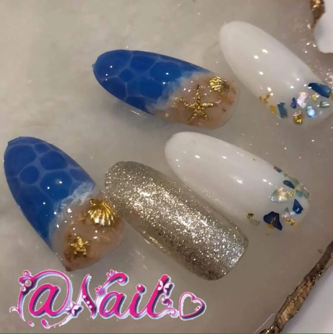 ネイル ネイルチップ 小尾 栞のネイルデザイン