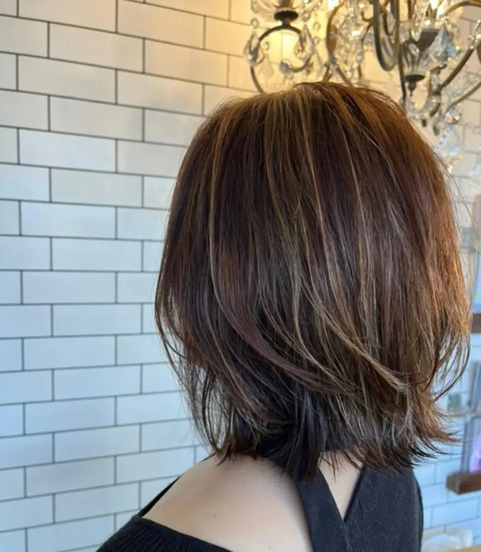 ミディアム 溝部 直己のヘアスタイル