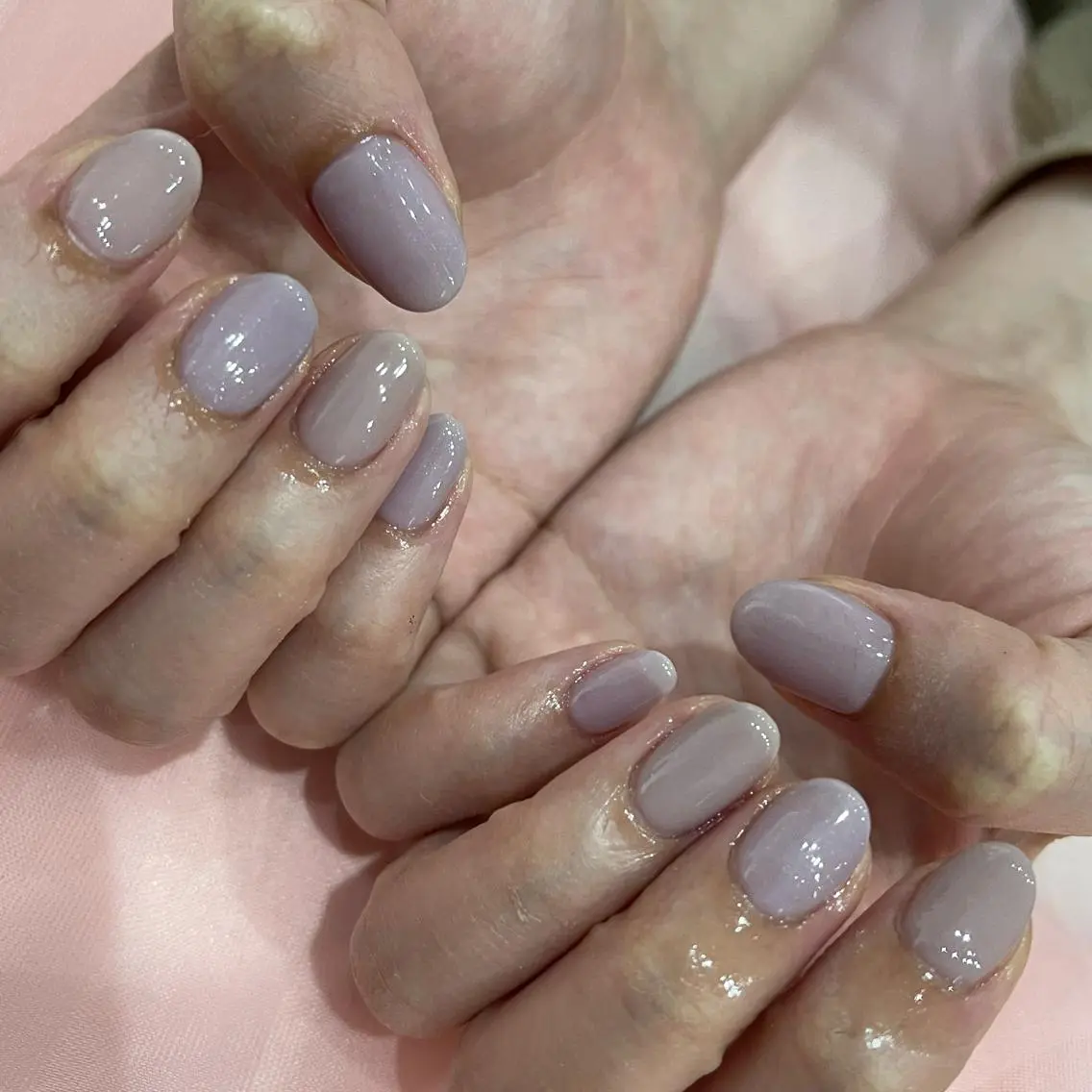 ネイル ワンカラーネイル Wish Nail 恒川のネイルデザイン