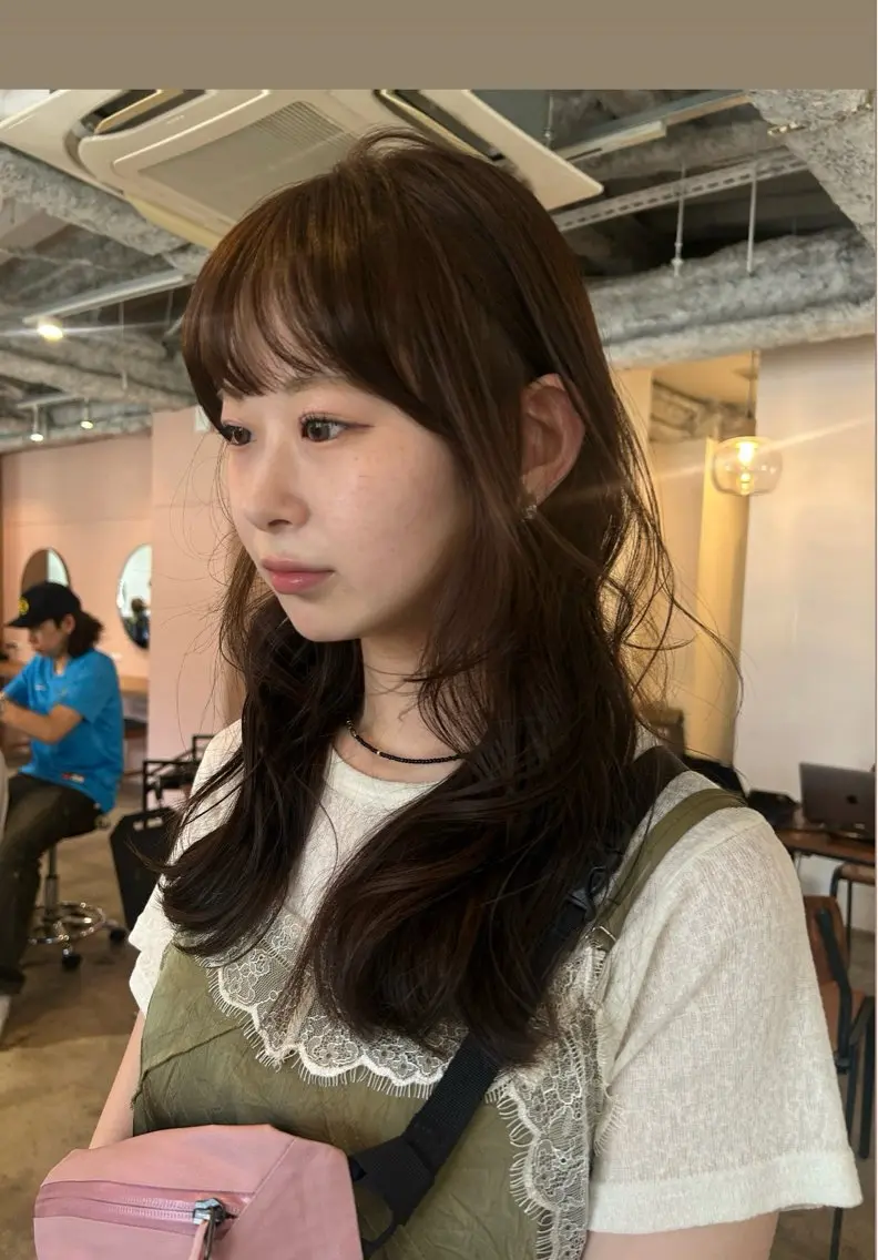 ロング カラー ヘアアレンジ ブラウンカラー カット ヘアカラー トリートメント 🎀suzuna 透明感colorのヘアスタイル