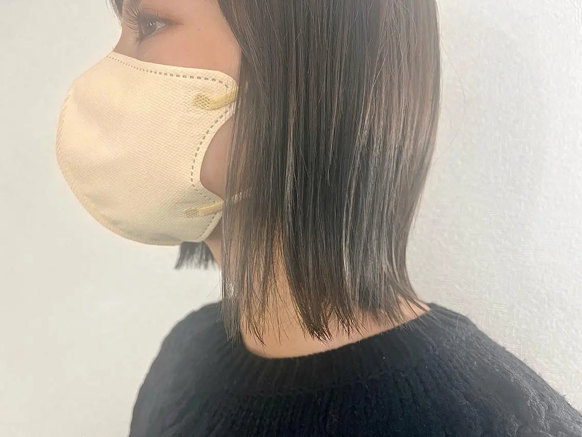 ミディアム ボブ 外ハネヘア MARRON 🍊mihoのヘアスタイル
