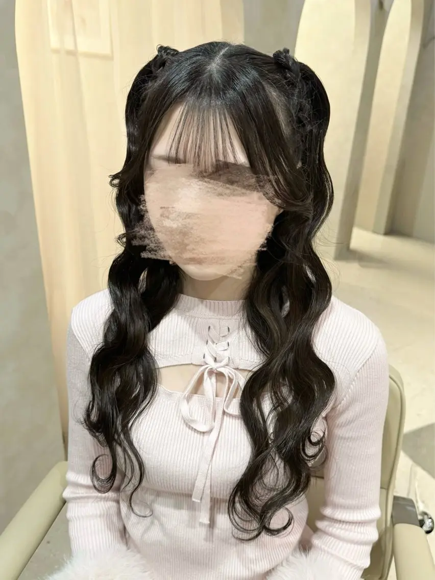 ヘアアレンジ ヘアセット セットサロンCURE 🩵あんみのマツエク・マツパデザイン