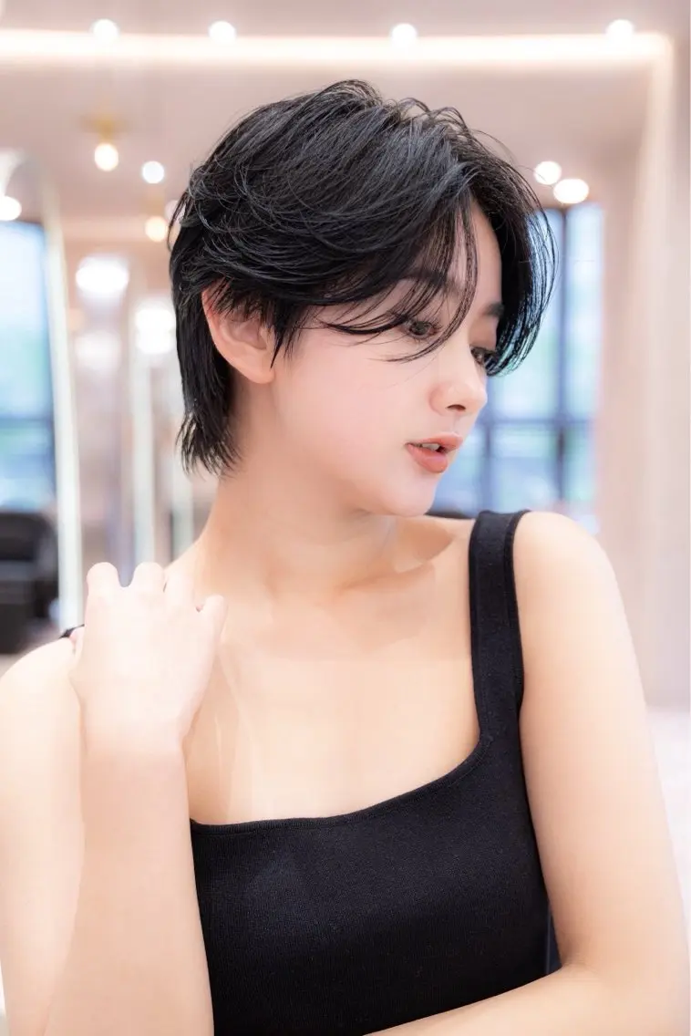 ショート カラー ショートボブ ショートレイヤー ハンサムショート 丸みショート ボブ 田中航平/渋谷ボブ/ レイヤーボブのヘアスタイル