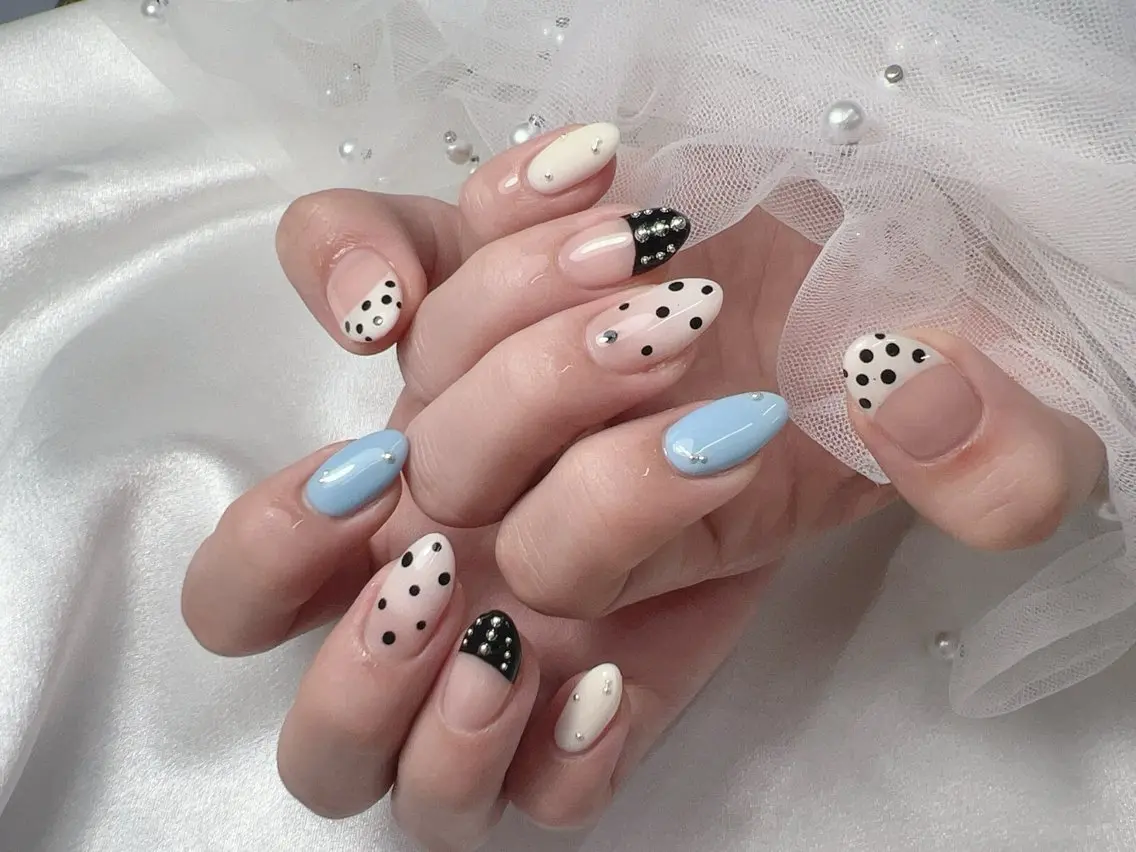 ネイル ドット ハンドネイル bijou nails 蓮のネイルデザイン