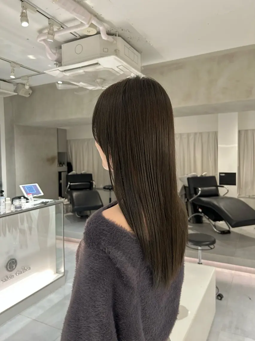 ロング カラー カット ヘアカラー 🧚つやさらhair 🧚manakaのヘアスタイル