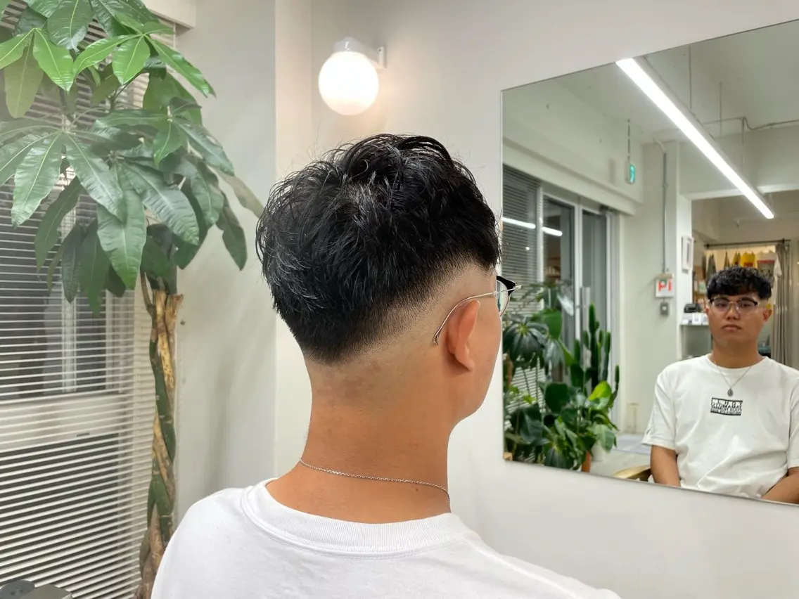ショート メンズ メンズパーマ スペインカール 平川大起 /西千葉駅のヘアスタイル