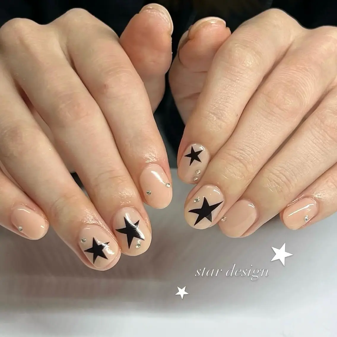ネイル ストーンネイル ハンドネイル MOMOKA ★池袋nailのネイルデザイン