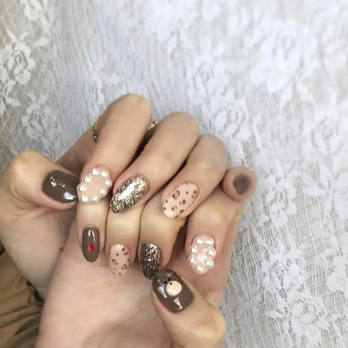 ネイル アニマル柄 ハンドネイル ハンドケア lylynail YUUKAのネイルデザイン