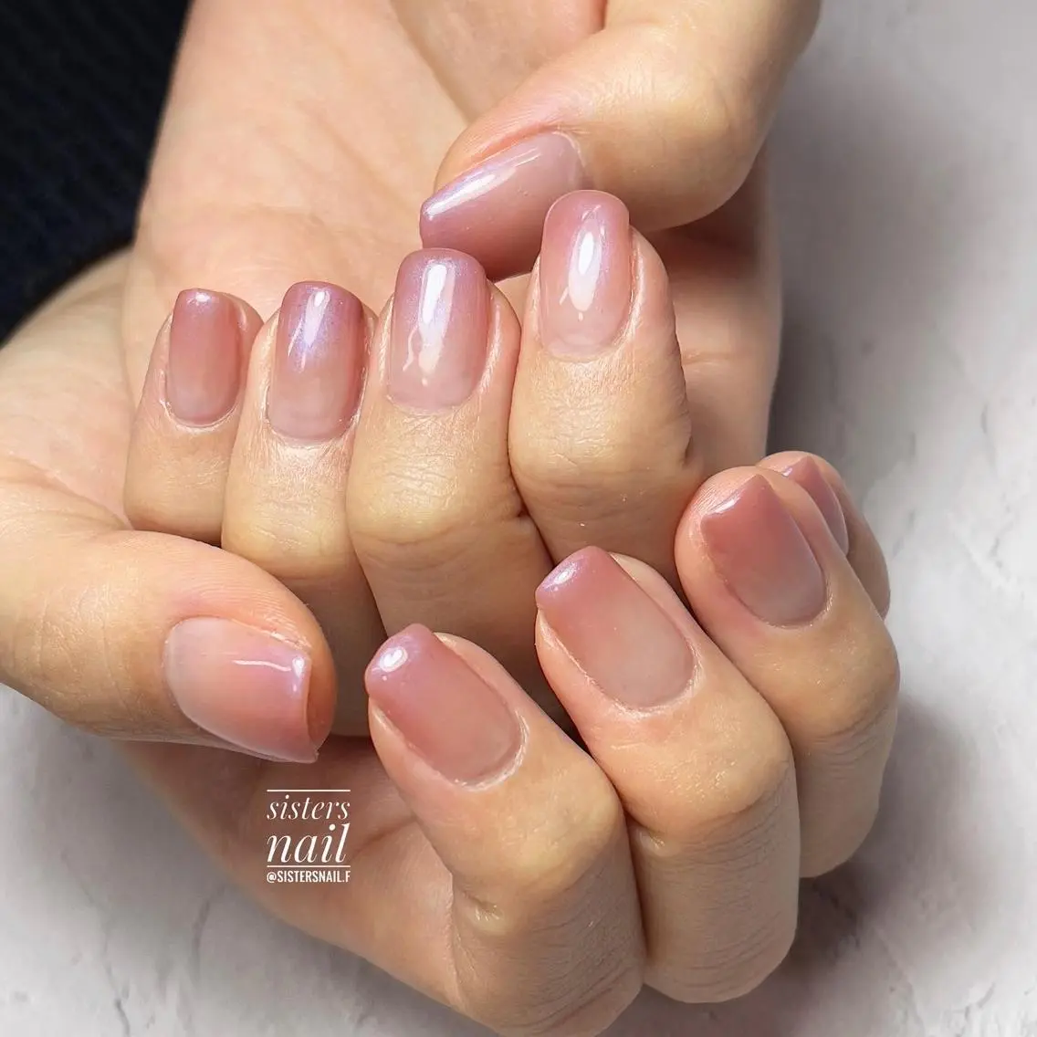 ネイル アートネイル 入学式 グラデーション 卒業式 ニュアンスネイル sisters nail.fのネイルデザイン