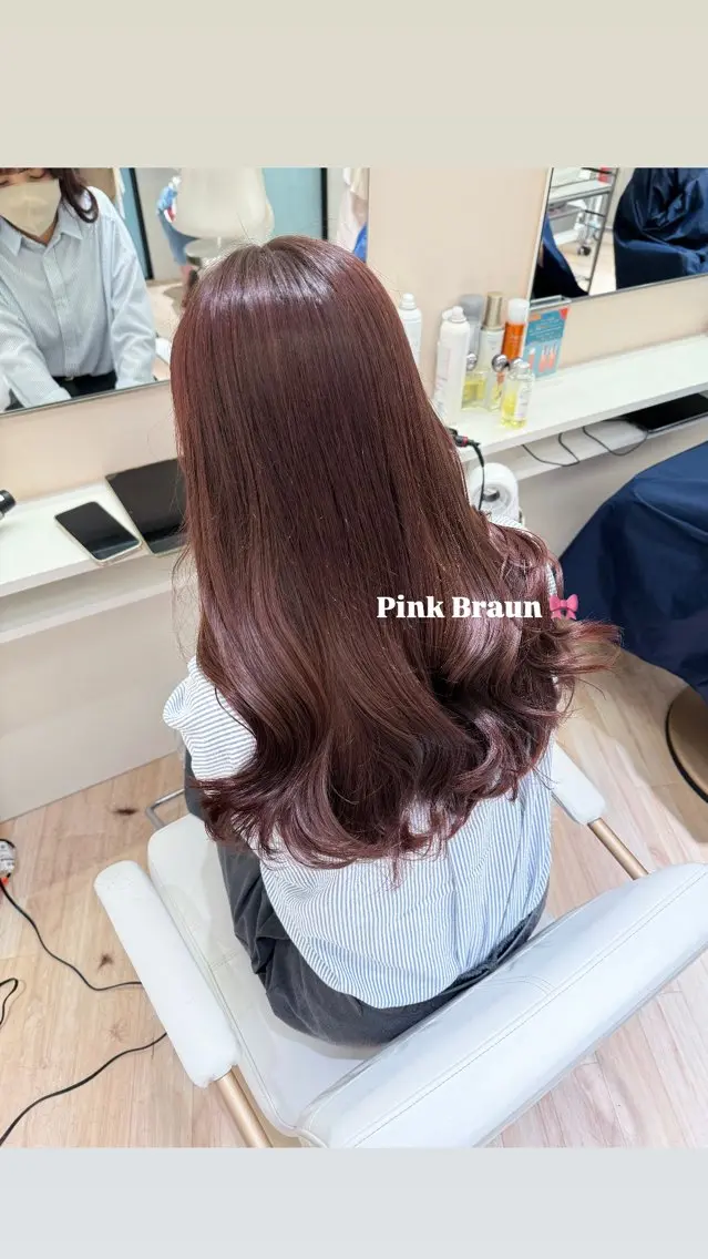 ロング カラー ヘアカラー ParveMix🎀 稲垣 詞葉のヘアスタイル