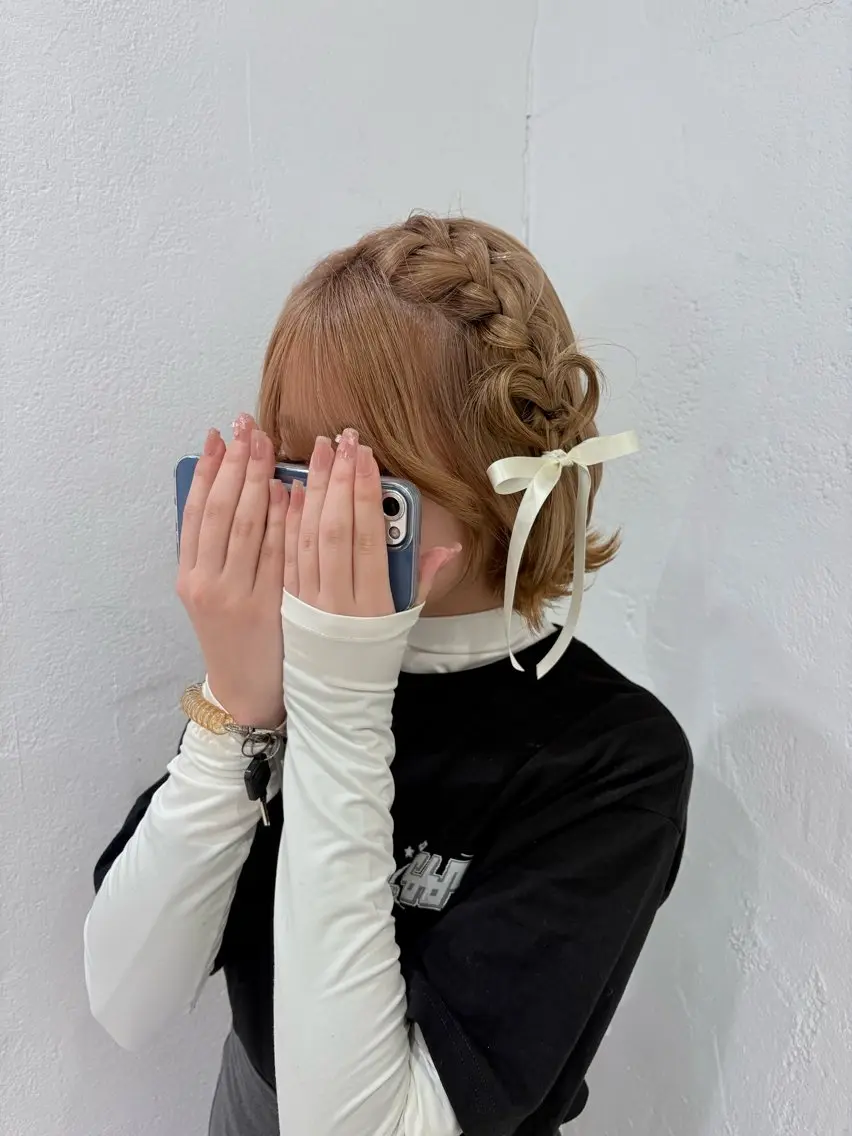 ヘアアレンジ りこ/ヘアメ /艶カラーのヘアスタイル