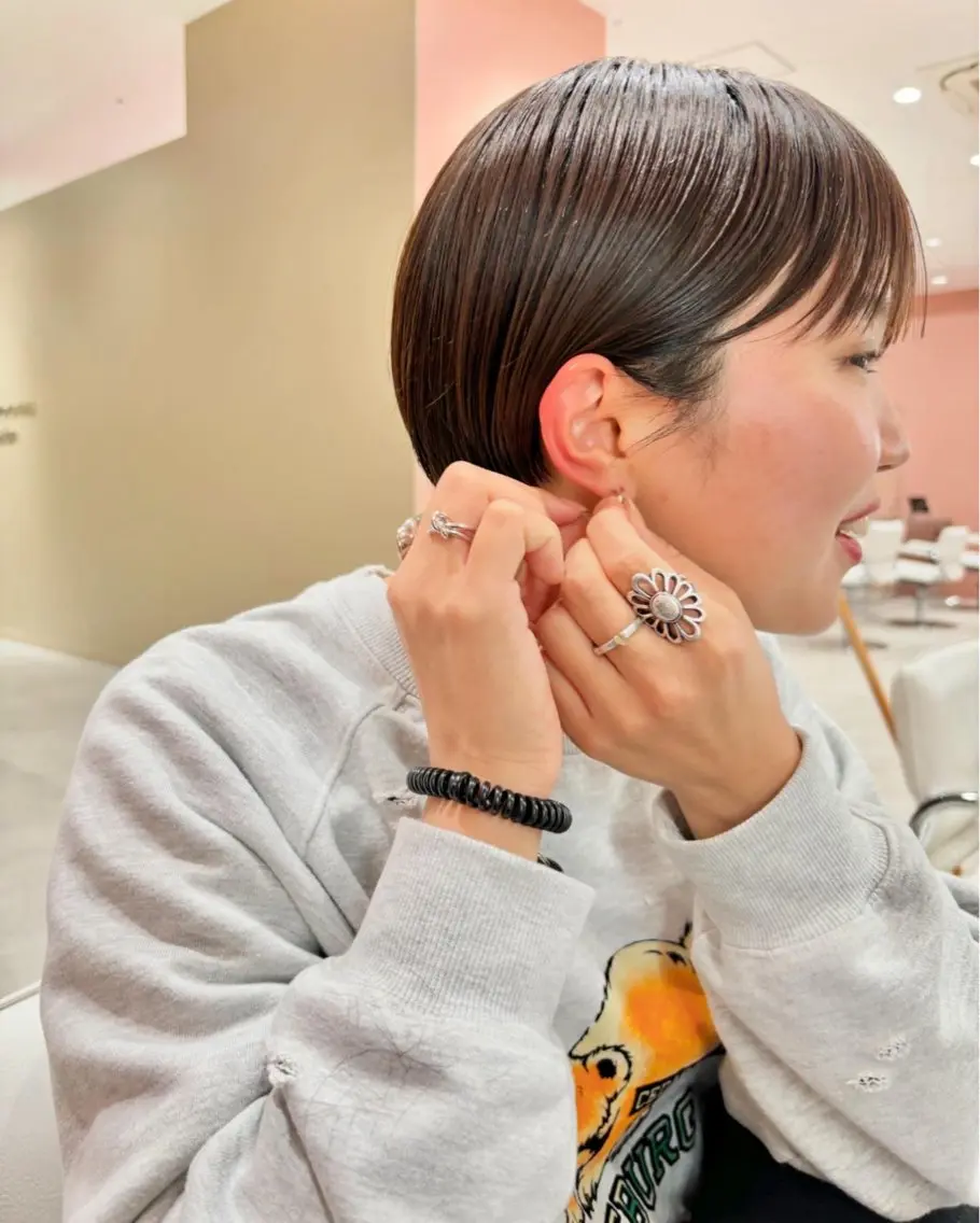 ショート ショートヘア カット トリートメント 🌿ショート🌿 パーマ🌿淳平のヘアスタイル