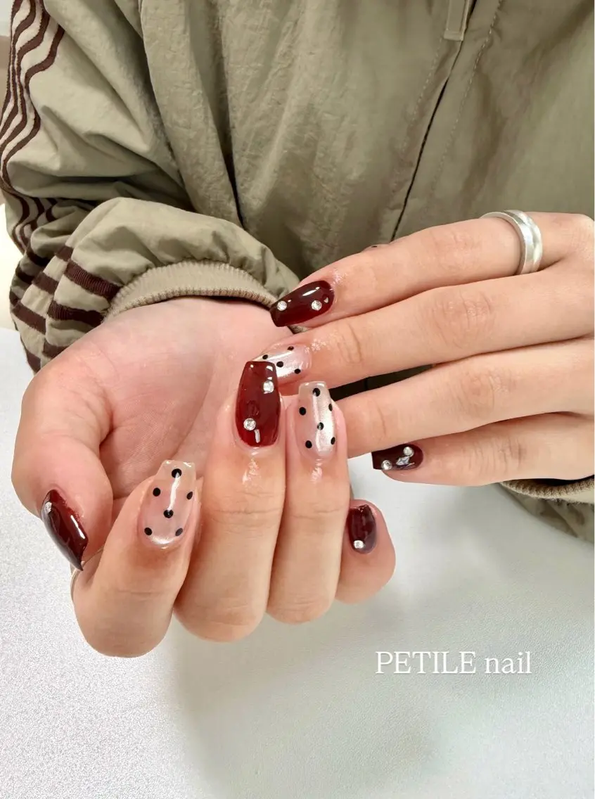 ネイル ミディアムネイル PETILE nailのネイルデザイン