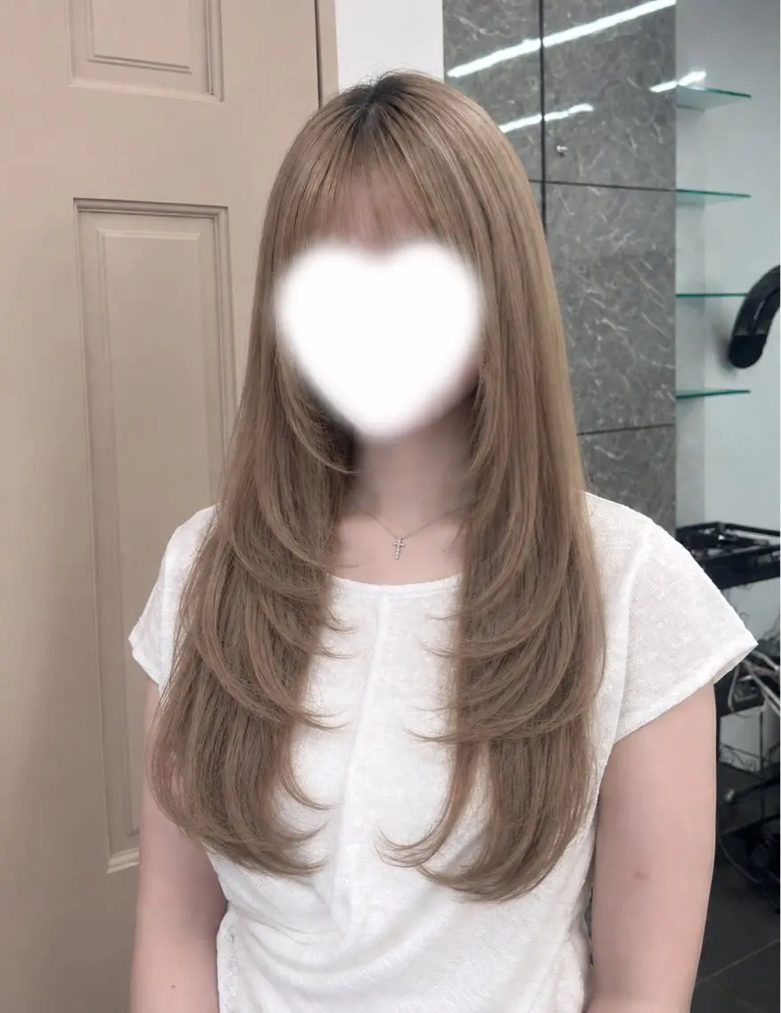 ロング カラー トリートメント 髪質改善✖️艶カラー /sakura🎀✨のヘアスタイル