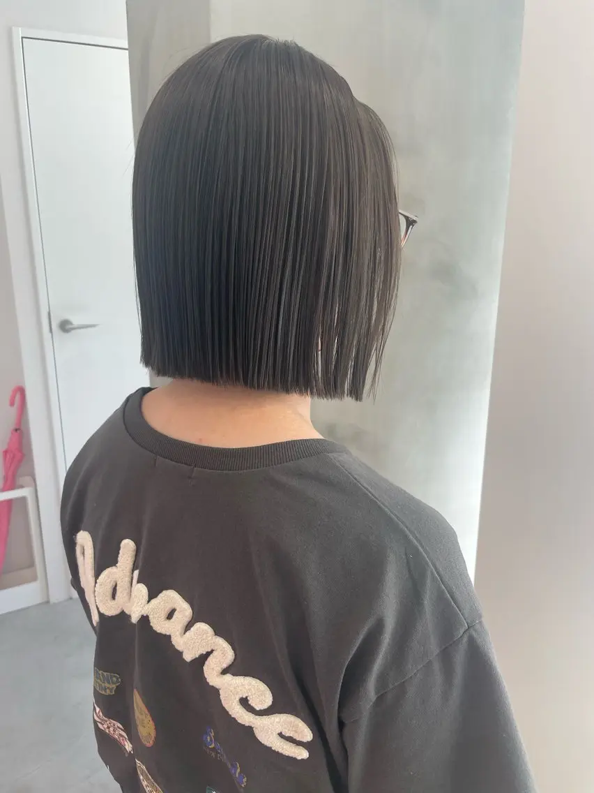 ミディアム カラー ブリーチ ダブルカラー ボブ 顔周りカット タンバルモリ カット ヘアカラー トリートメント 韓国/顔周り/ボブ/ ショート/大川陽太のヘアスタイル