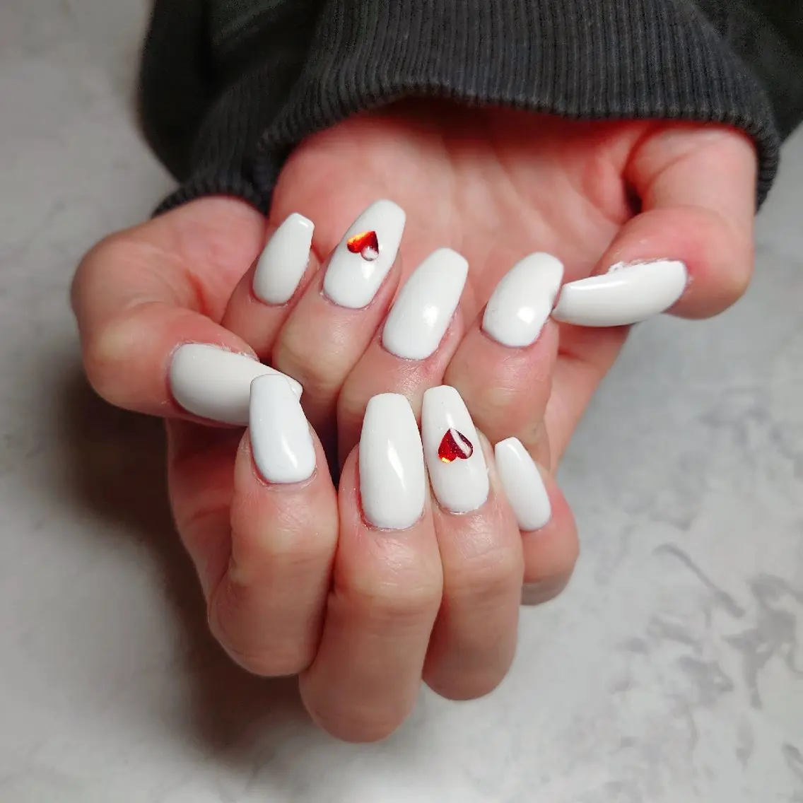 ネイル ハート ホログラムネイル nailme! 遠藤智佳のネイルデザイン