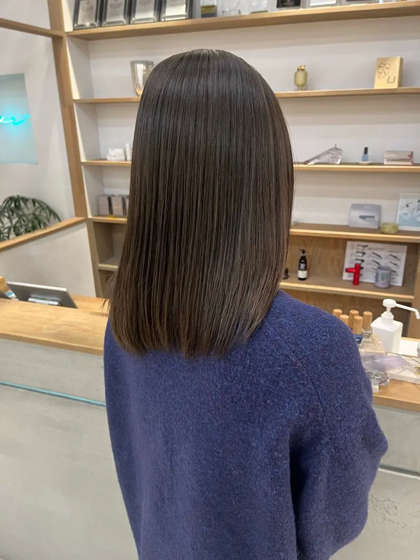カラー ブリーチ 透明感カラー ダブルカラー ブリーチなしカラー 村田 流彩のヘアスタイル