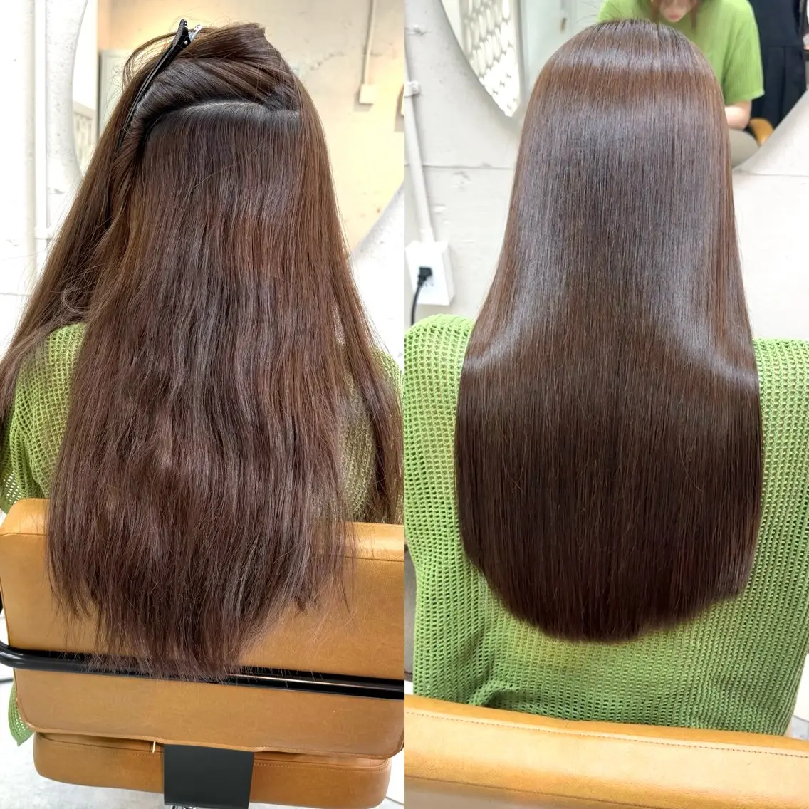 ロング カラー 緑区/艶髪 🦋柿下のヘアスタイル