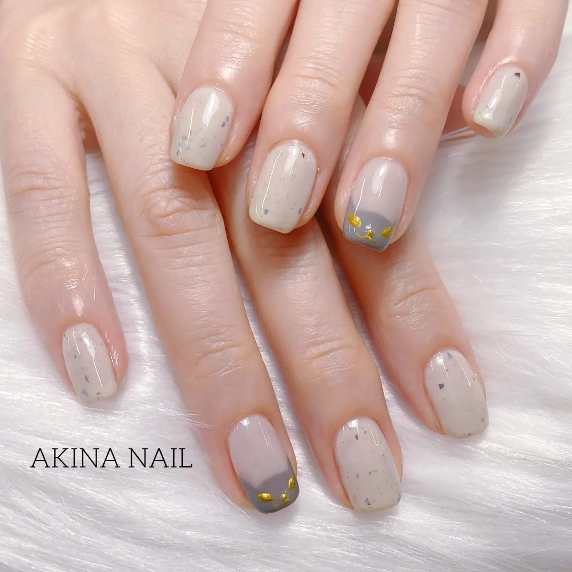ミディアム ハンドネイル Akina Nail 亀戸のネイルデザイン