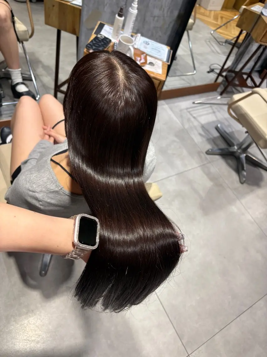 ロング カラー ベージュカラー ダブルカラー ラベンダーカラー ラベンダーベージュ カット ヘアカラー 相宮 優羽のヘアスタイル