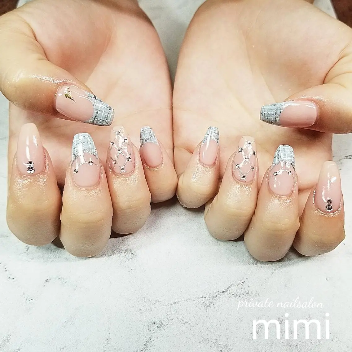 ネイル フレンチネイル ハンドネイル 博多ネイル ｍｉｍｉのネイルデザイン