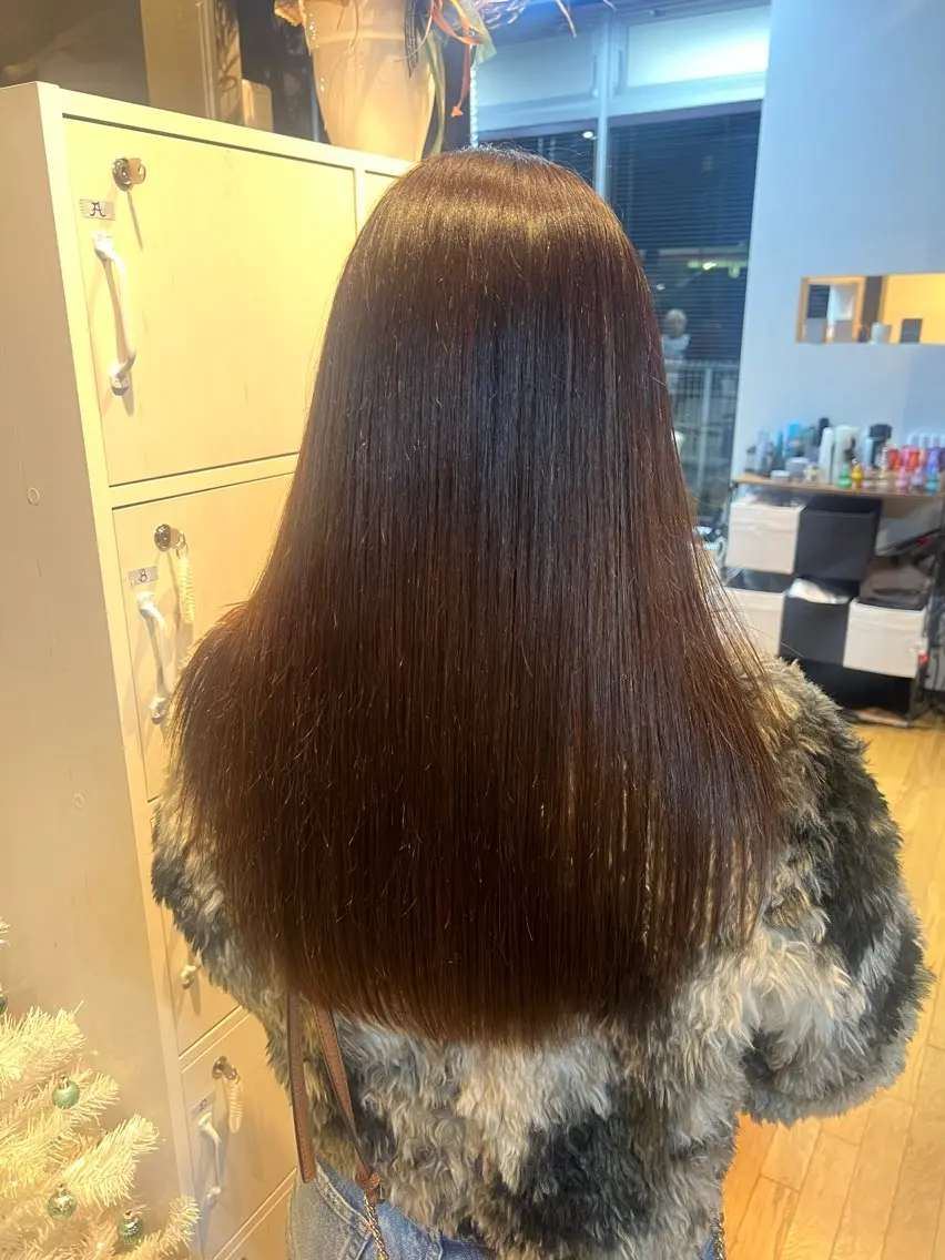 ロング 縮毛矯正 水田 芹七のヘアスタイル