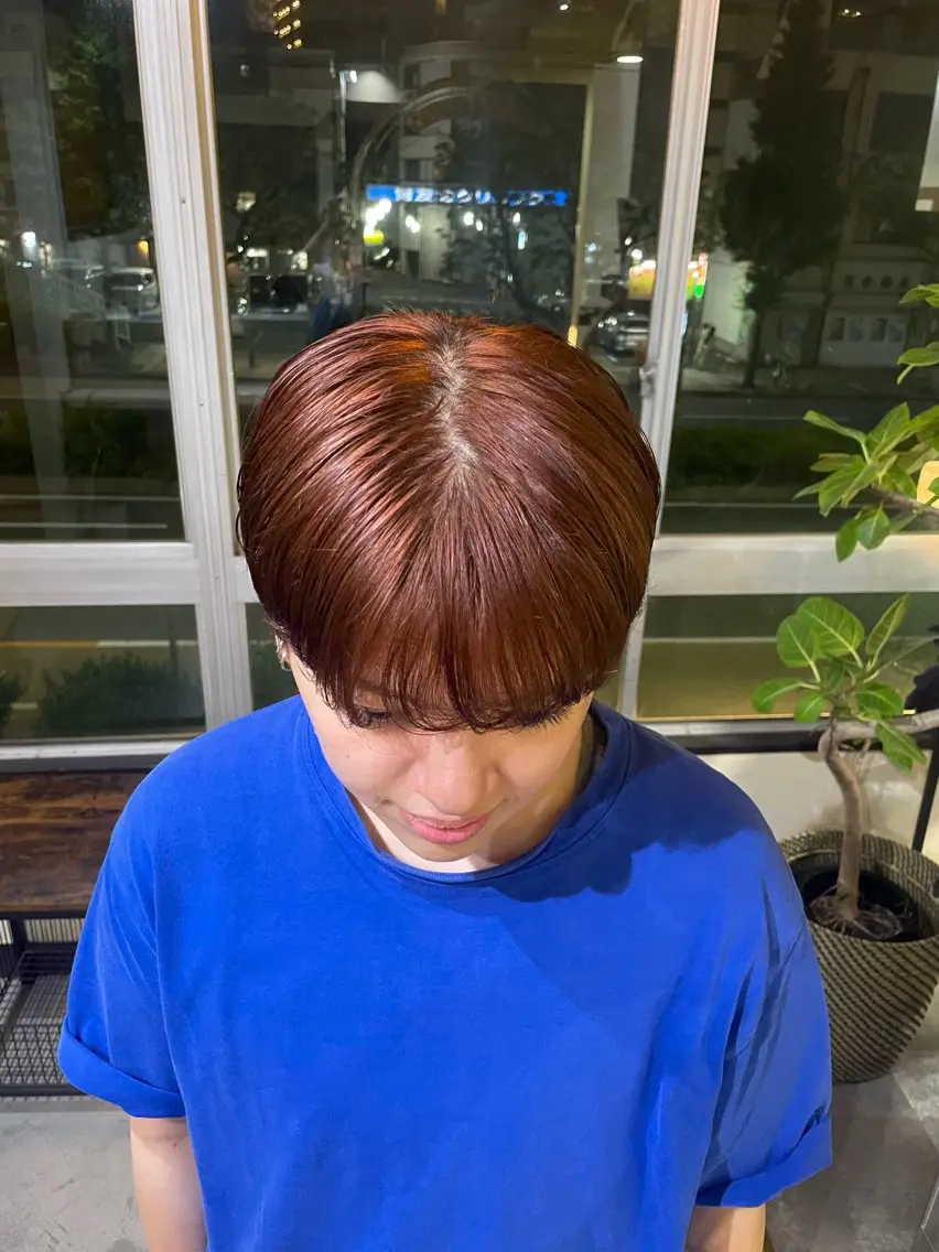 one color (ブリーチなし)+ oggi otto 4step トリートメント🥣の写真