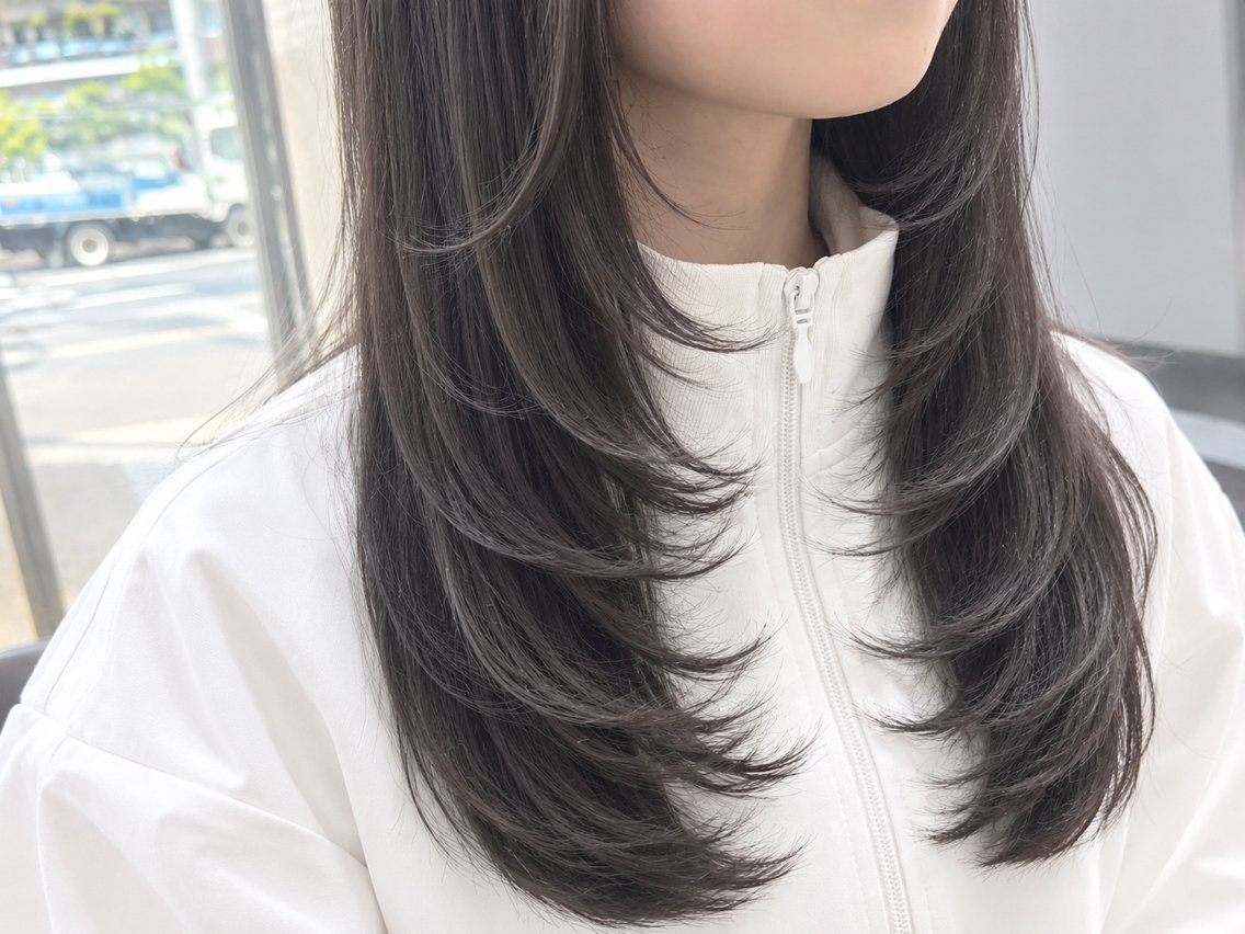 ロング カット トリートメント 【髪質改善カラー】 佐藤🦋.*˚のヘアスタイル