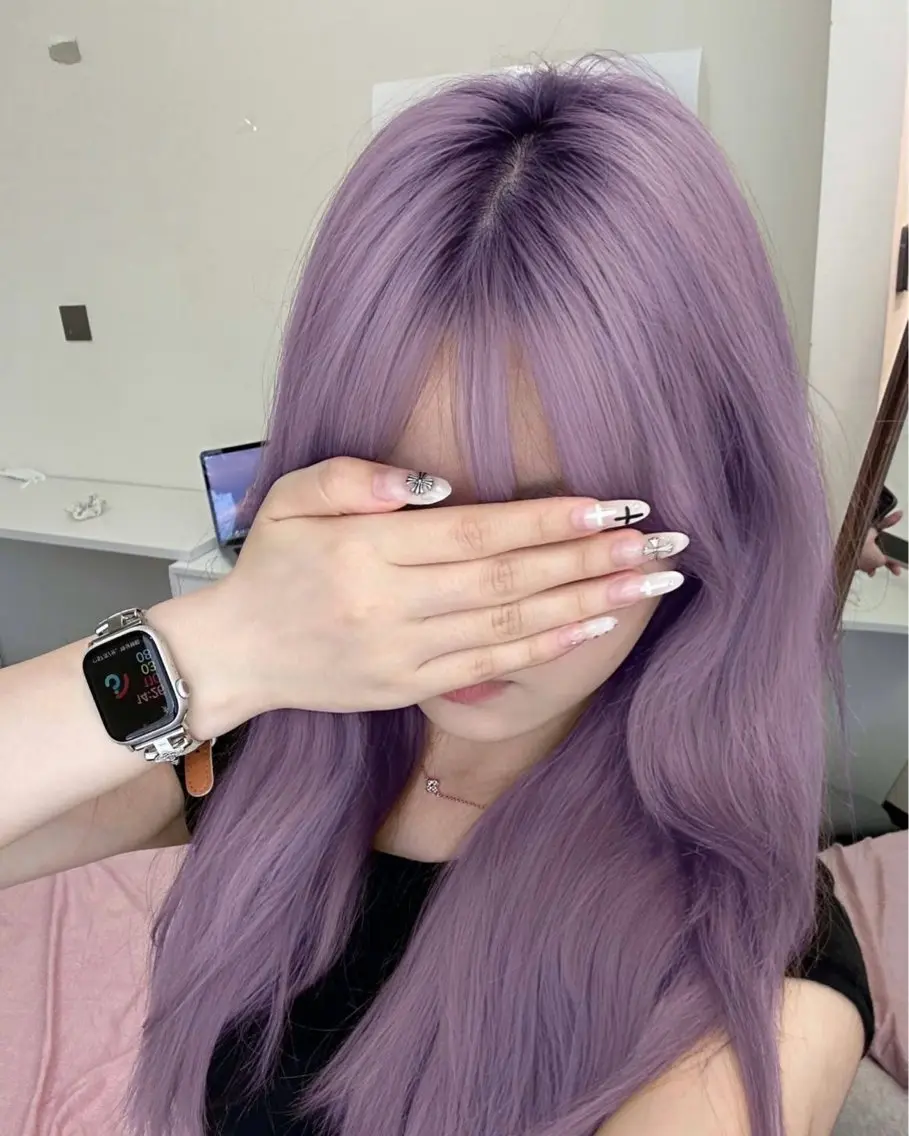 カラー ブリーチあり·なし ツヤカラー/mai‎のヘアスタイル