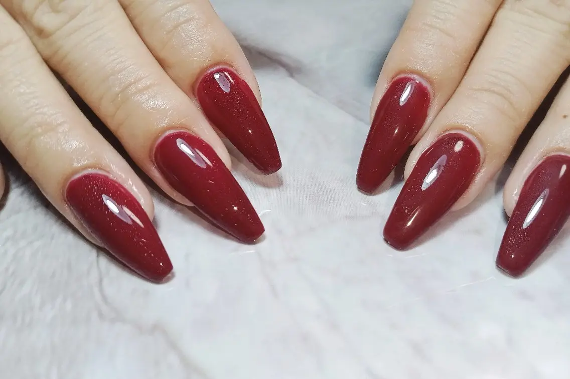 ネイル ロングネイル ワンカラーネイル Wisteria Nail_Yukieのネイルデザイン