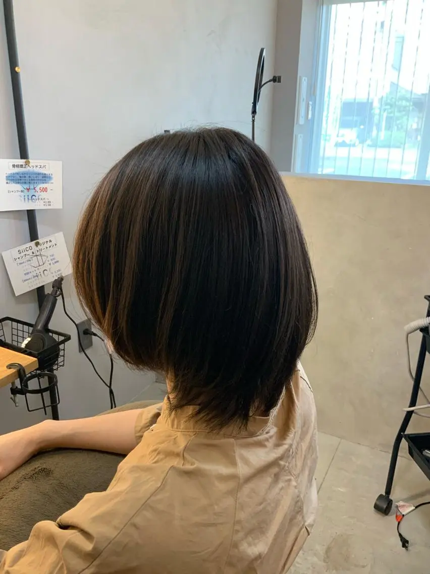 髪質改善酸性ストレート+カット+トリートメントの写真