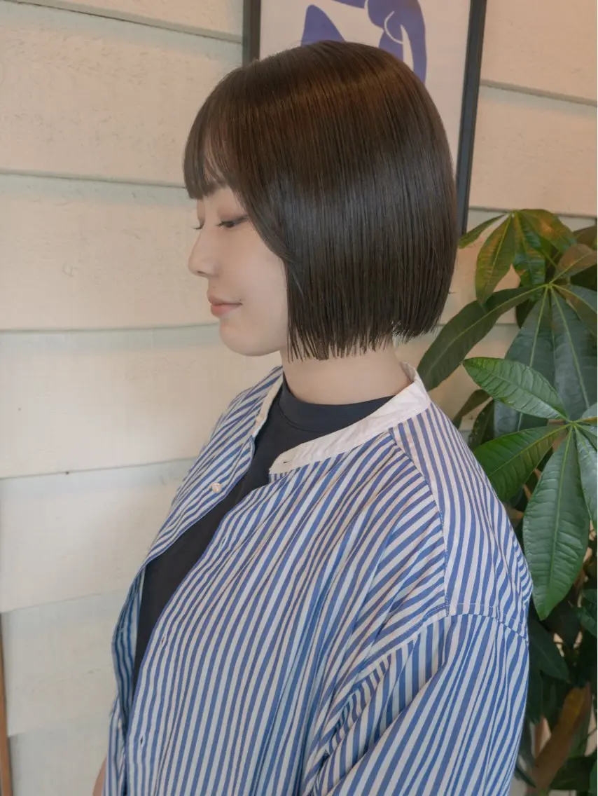 ショート カット 【ボブ】縮毛矯正/ 船橋駅5分/鈴木杏美のヘアスタイル