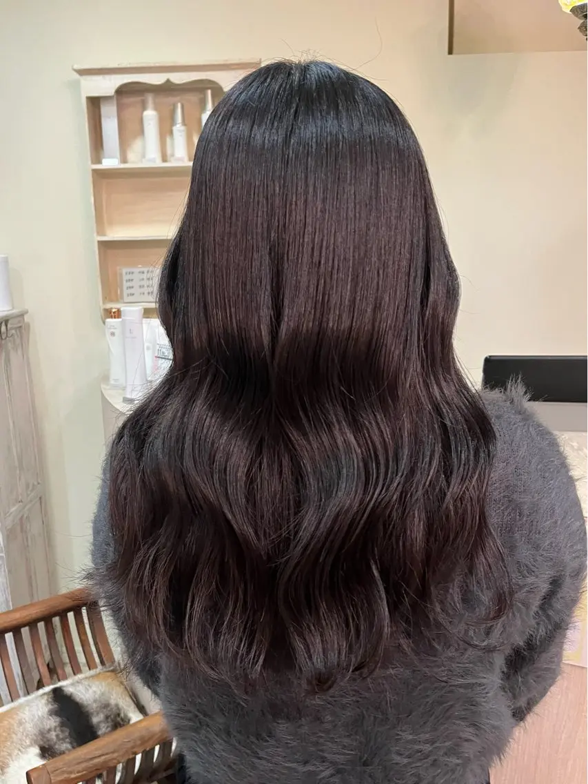 ロング カット ヘアカラー 【艶髪カラー】 omiのヘアスタイル