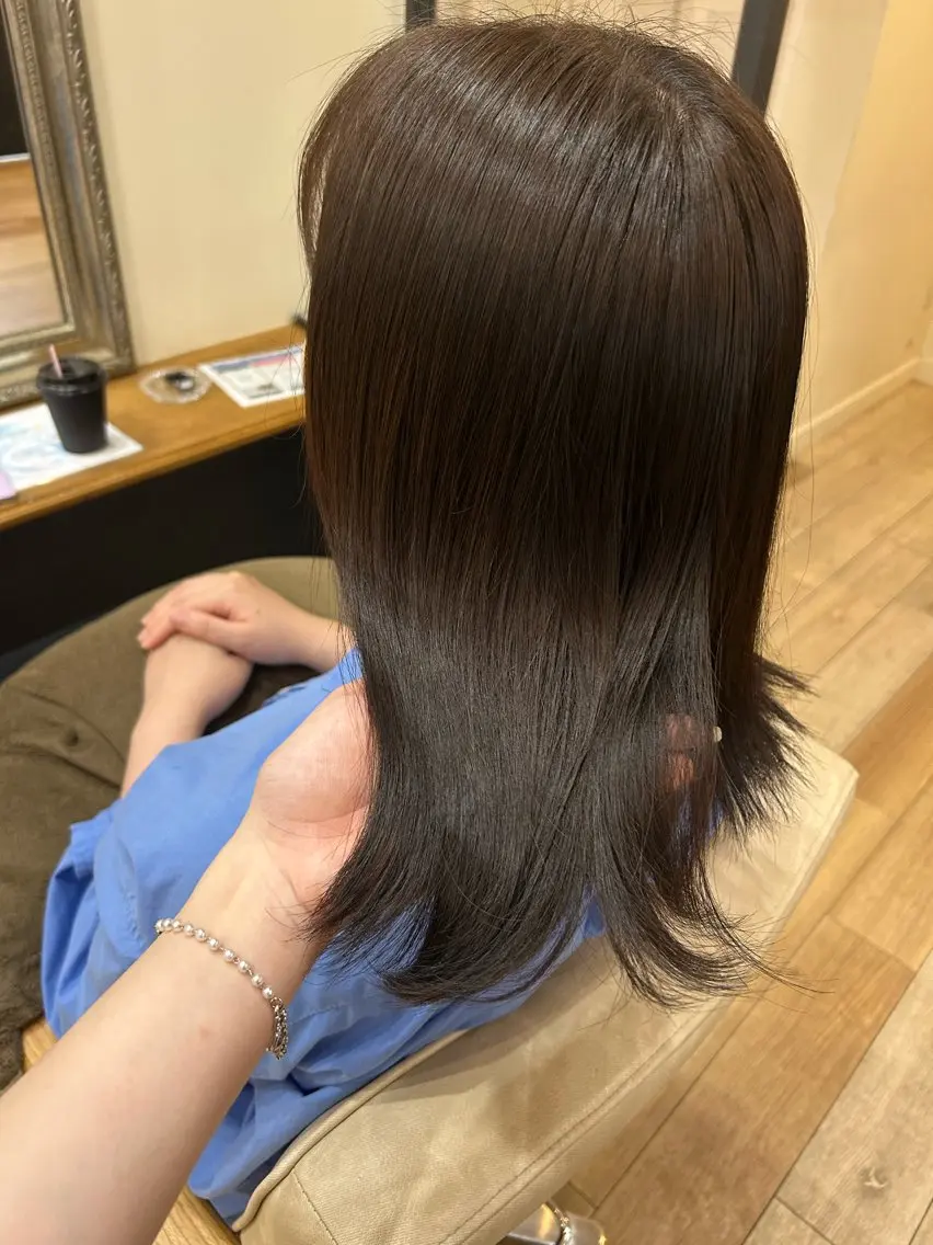 セミロング ヘアカラー ななか /KOKOROのヘアスタイル