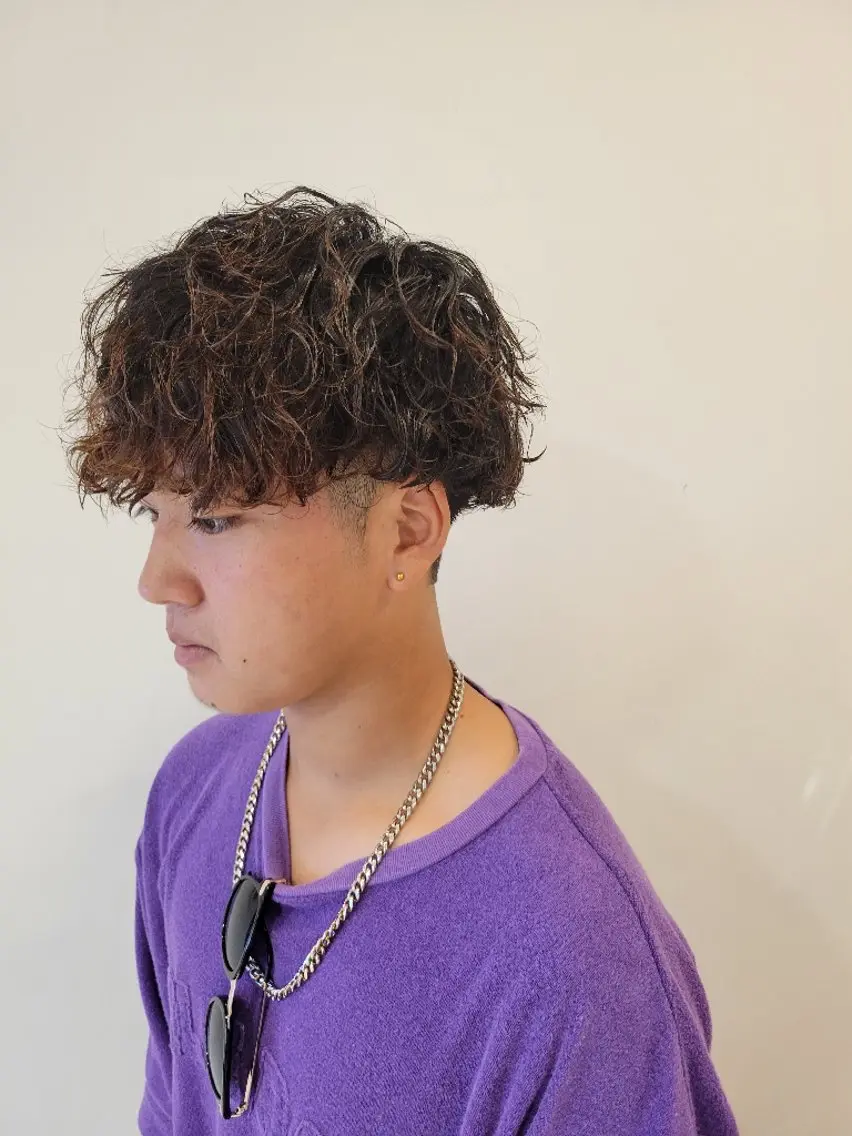 メンズ パーマ マッシュ メンズパーマ カット パーマ トリートメント メンズ/ショート /山田譲治✂️のヘアスタイル