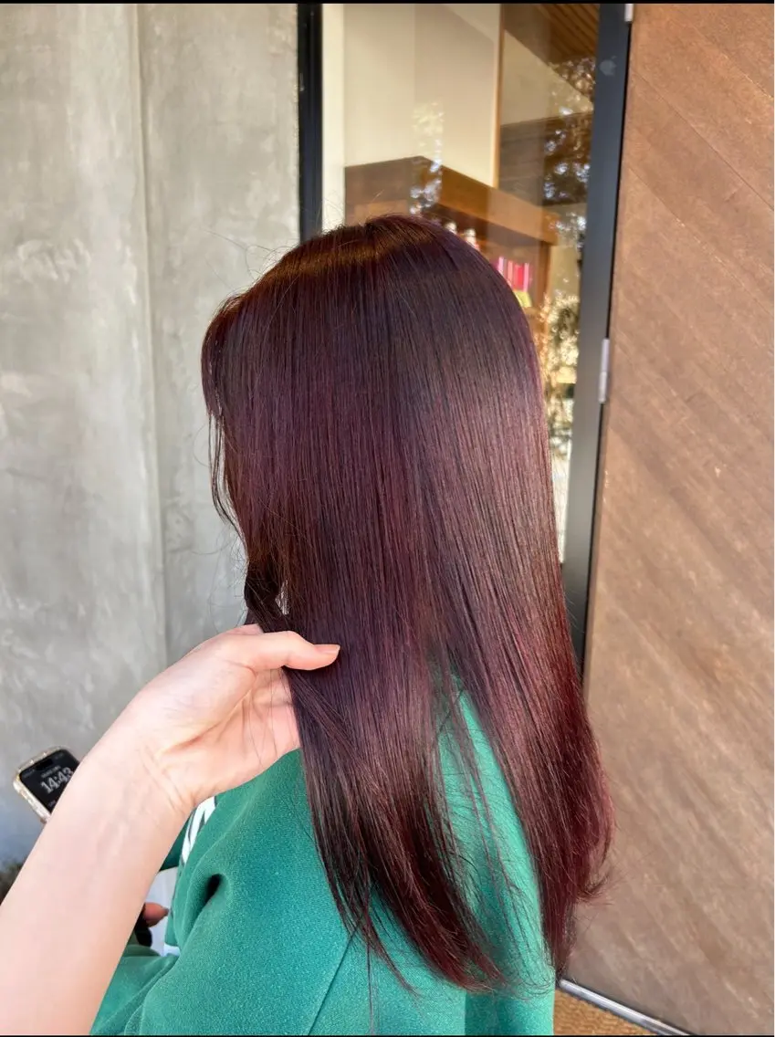 ロング カラー レッドカラー ヘアカラー lapis / soraのヘアスタイル