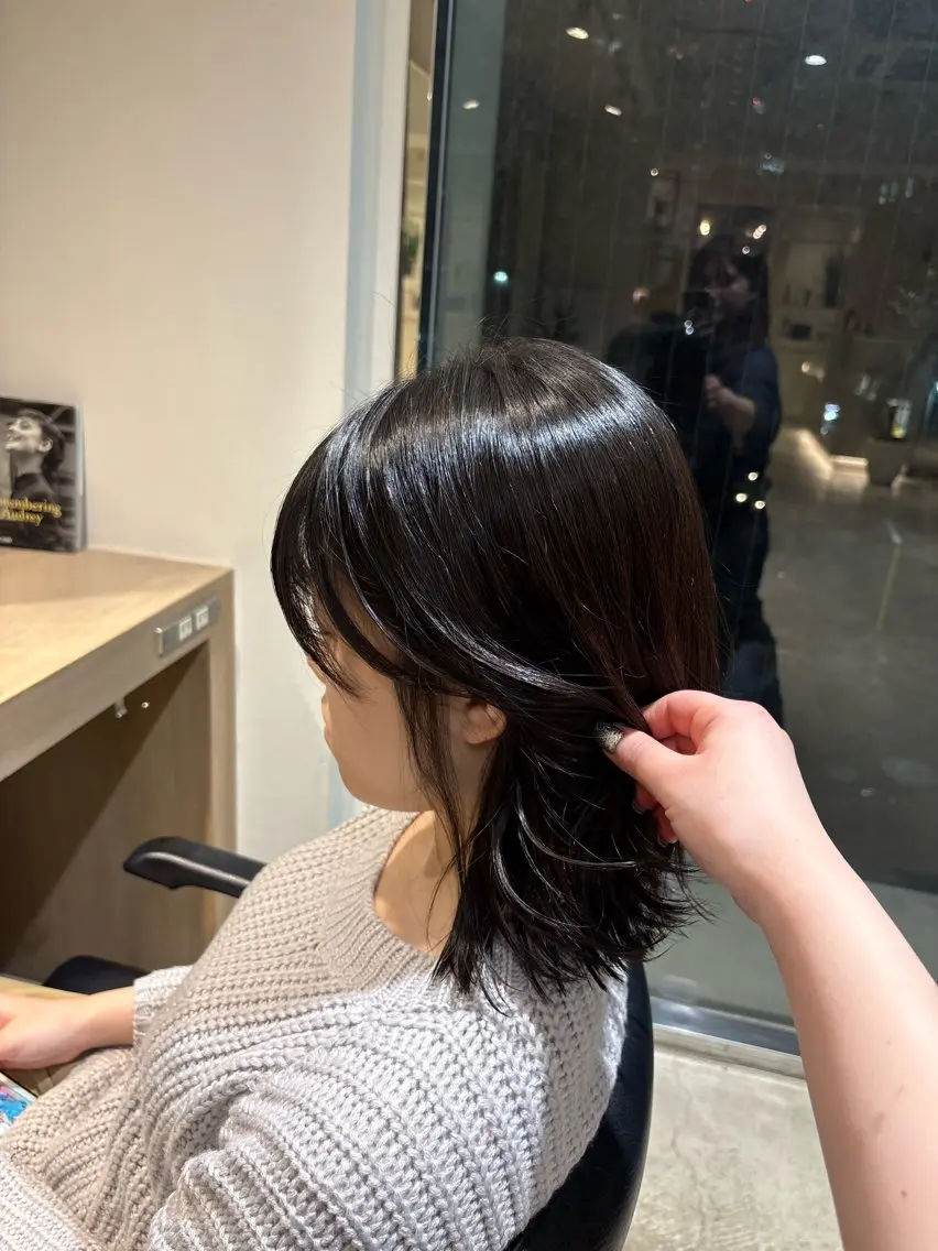 ミディアム ヘアカラー SHEA /縮毛矯正 イソダハルカのヘアスタイル