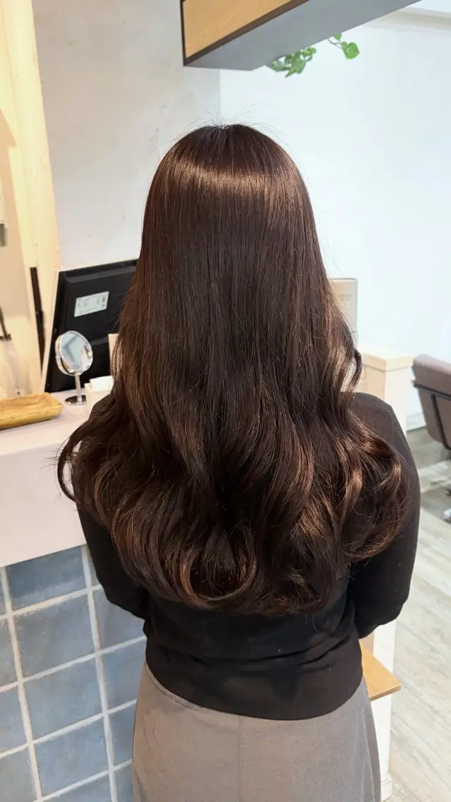 ロング カラー カット ヘアカラー トリートメント 🏹MIYU¦抜け感 ×柔らかカラーのヘアスタイル