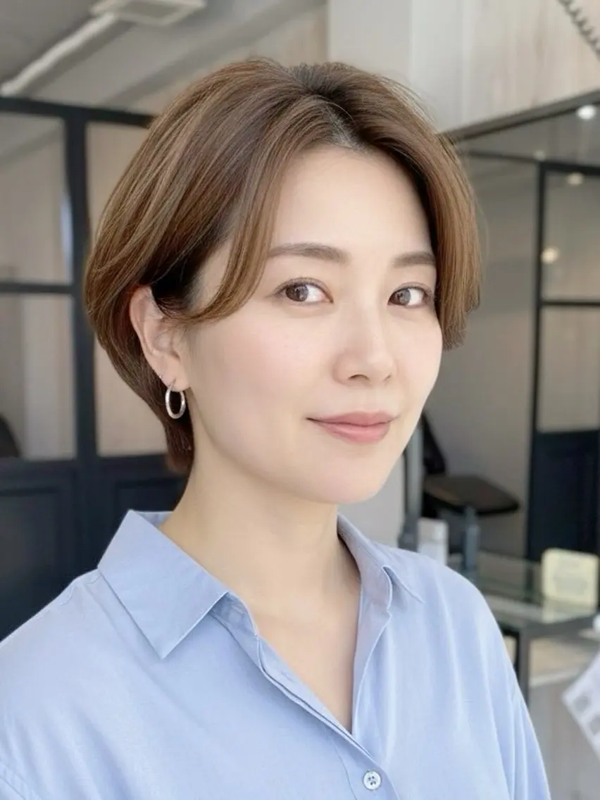 ショート パーマ・レイヤー 髪質改善・TANIのヘアスタイル