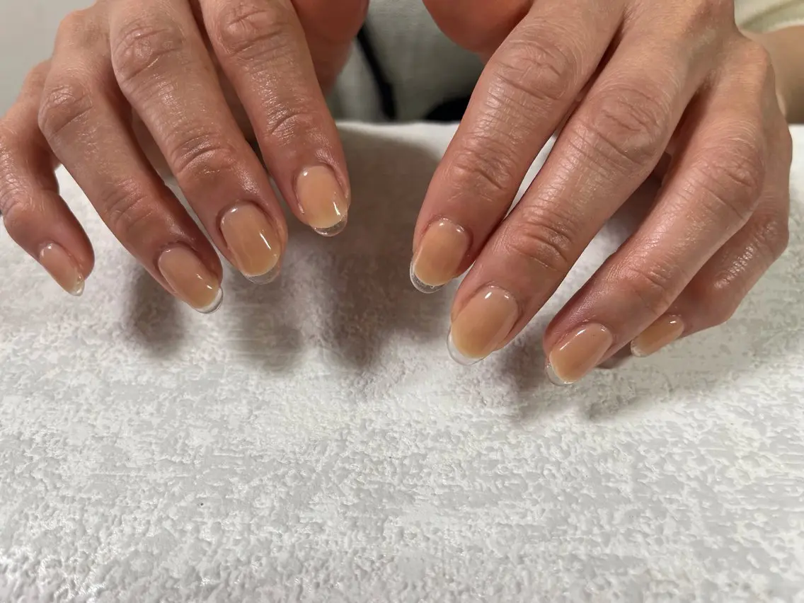 ネイル クリアネイル フレンチネイル ジェルネイル 韓国ネイル メンズネイル ハンドネイル kiki nail &brow二子玉川のネイルデザイン
