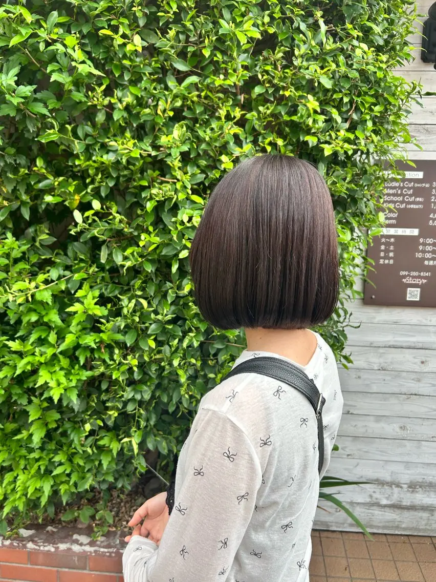 ショート ボブ story 増田 わかなのヘアスタイル
