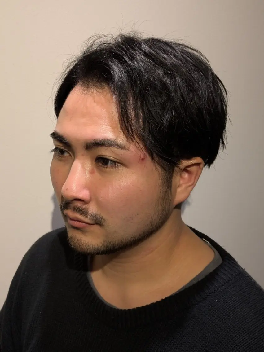 ミディアム 松井 俊樹のヘアスタイル