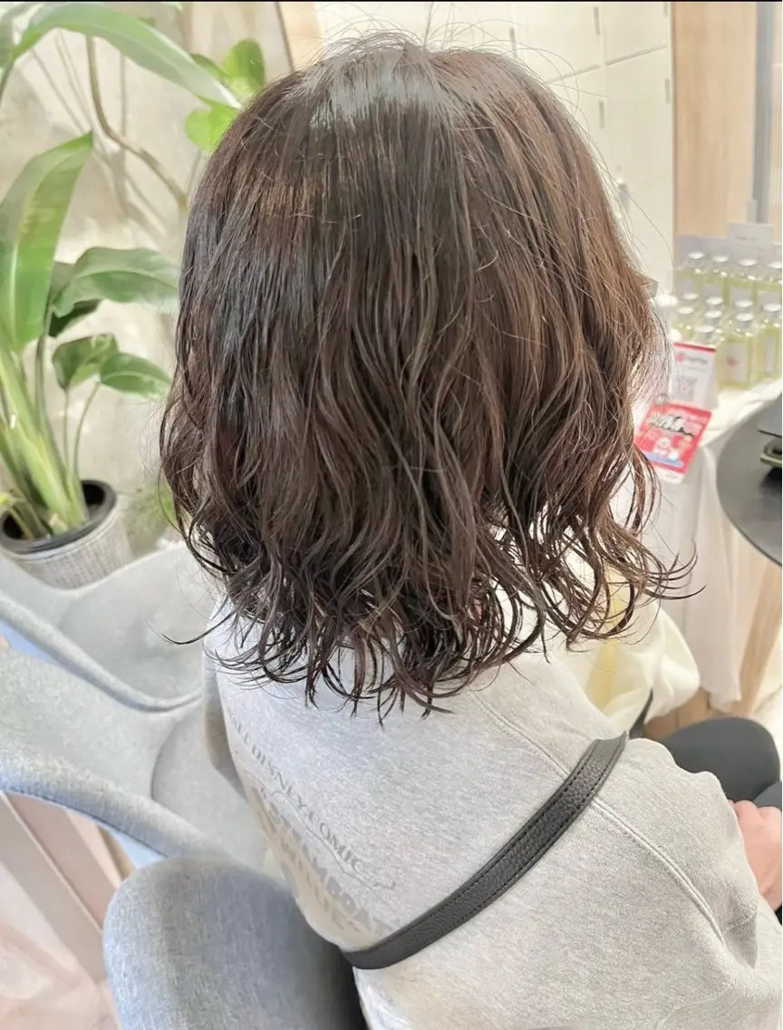 パーマ ショート/透明感/ 髪質改善/chinaのヘアスタイル
