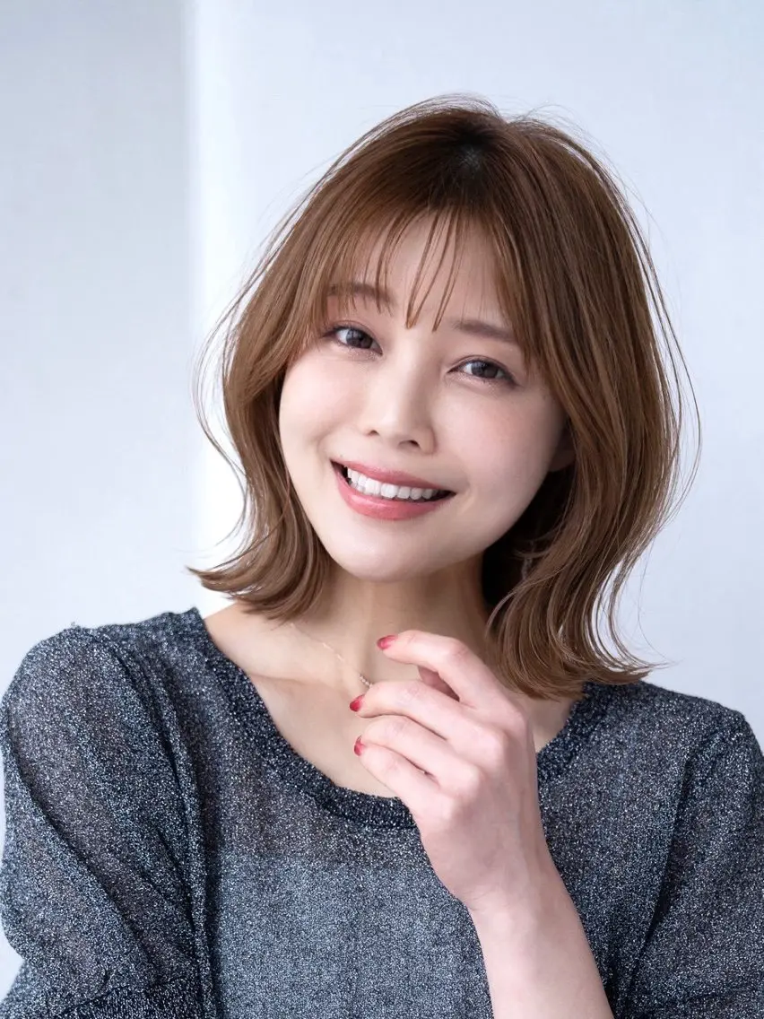 ショート カラー 切りっぱなしボブ ショートボブ ボブ くびれヘア 韓国風ヘア 【渋谷】ボブ・ レイヤーボブ特化✂︎のヘアスタイル